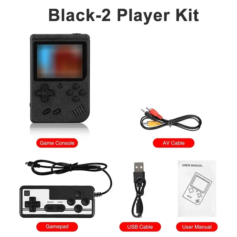 NEW Portable Retro Mini Video Game Console 8-Bit Handheld Game Player Built-in 400 games AV Out Game Console Gameboy videojuego - Premium  from Lizard Vigilante - Just $3.99! Shop now at Lizard Vigilante