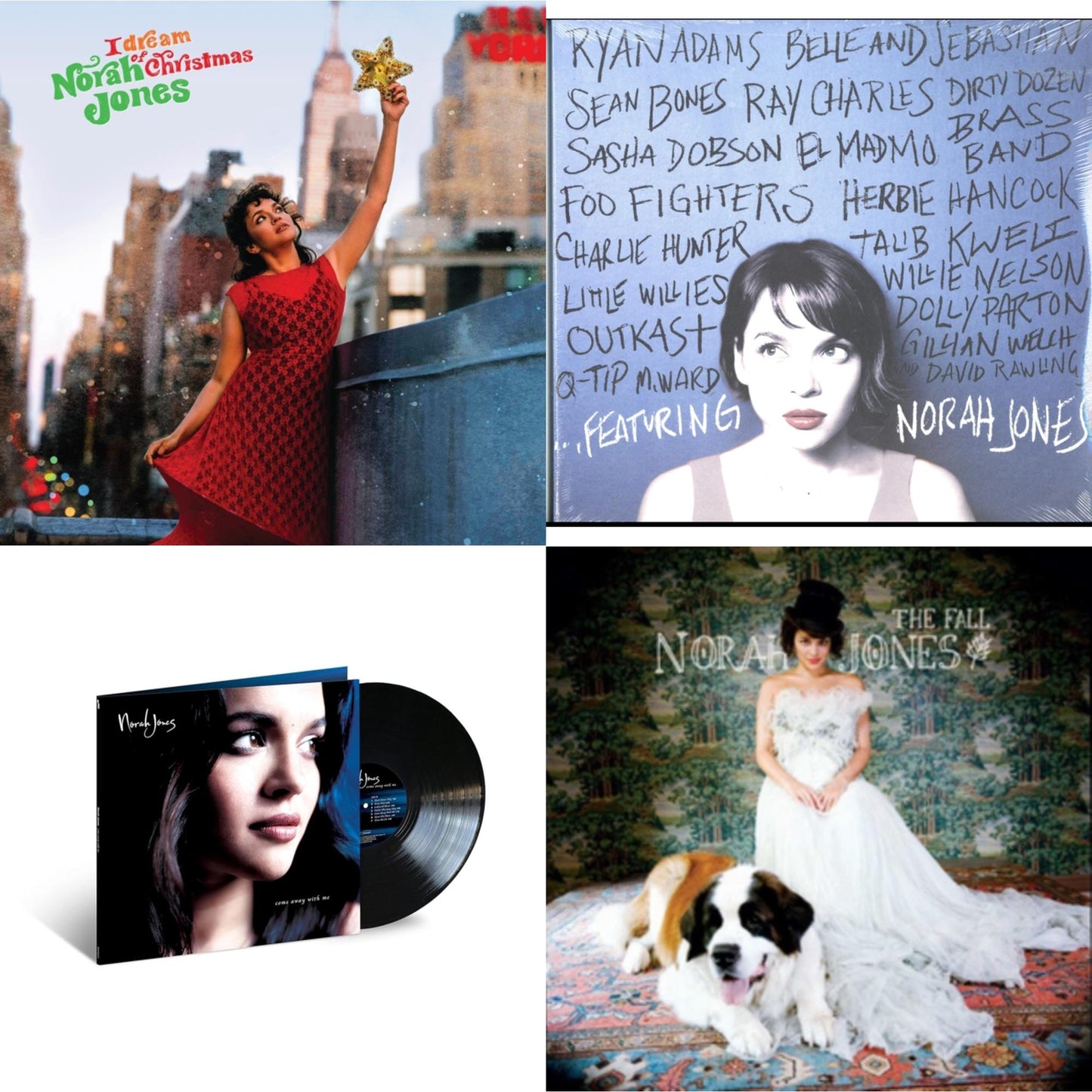 Norah Jones - Fall & Featuring & I Dream Of Christmas & Come Away With Me (20Th Anniversary) - LP Vinyl Bundle