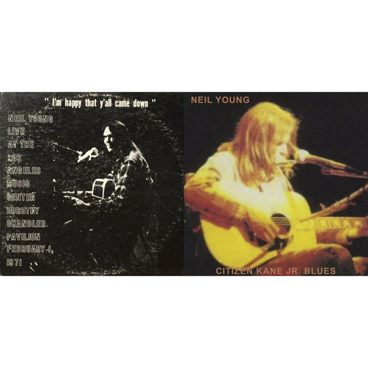 Neil Young - Citizen Kane Jr. Blues 1974 (Live At The Bottom Line) & Dorothy Chandler Pavilion 1971 - LP Vinyl Bundle