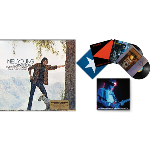 Neil Young - Official Release Series Discs 13, 14, 20 & 21 & Everybody Knows This Is Nowhere - LP Vinyl Bundle
