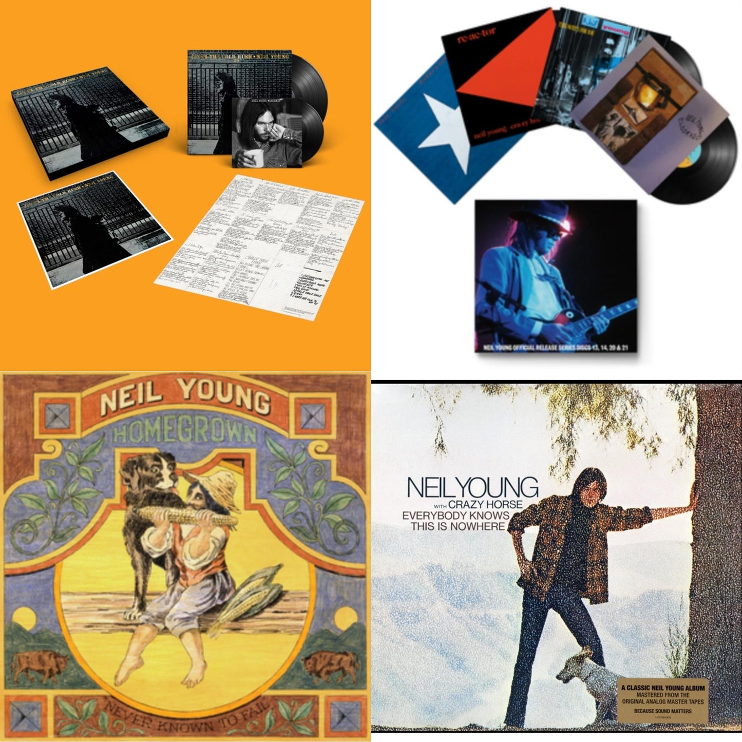 After The Gold Rush (50Th Anniv Ed) & Official Release Series Discs 13, 14, 20 & 21 & Homegrown & Everybody Knows This Is Nowhere