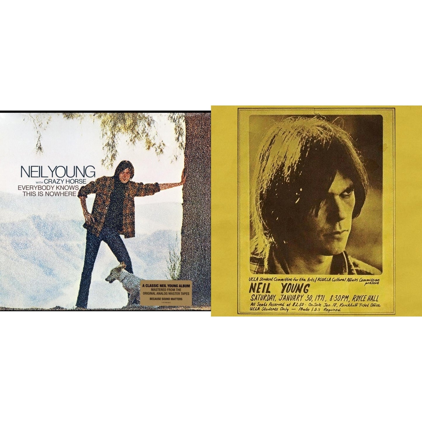 Neil Young - Royce Hall 1971 & Everybody Knows This Is Nowhere - LP Vinyl Bundle