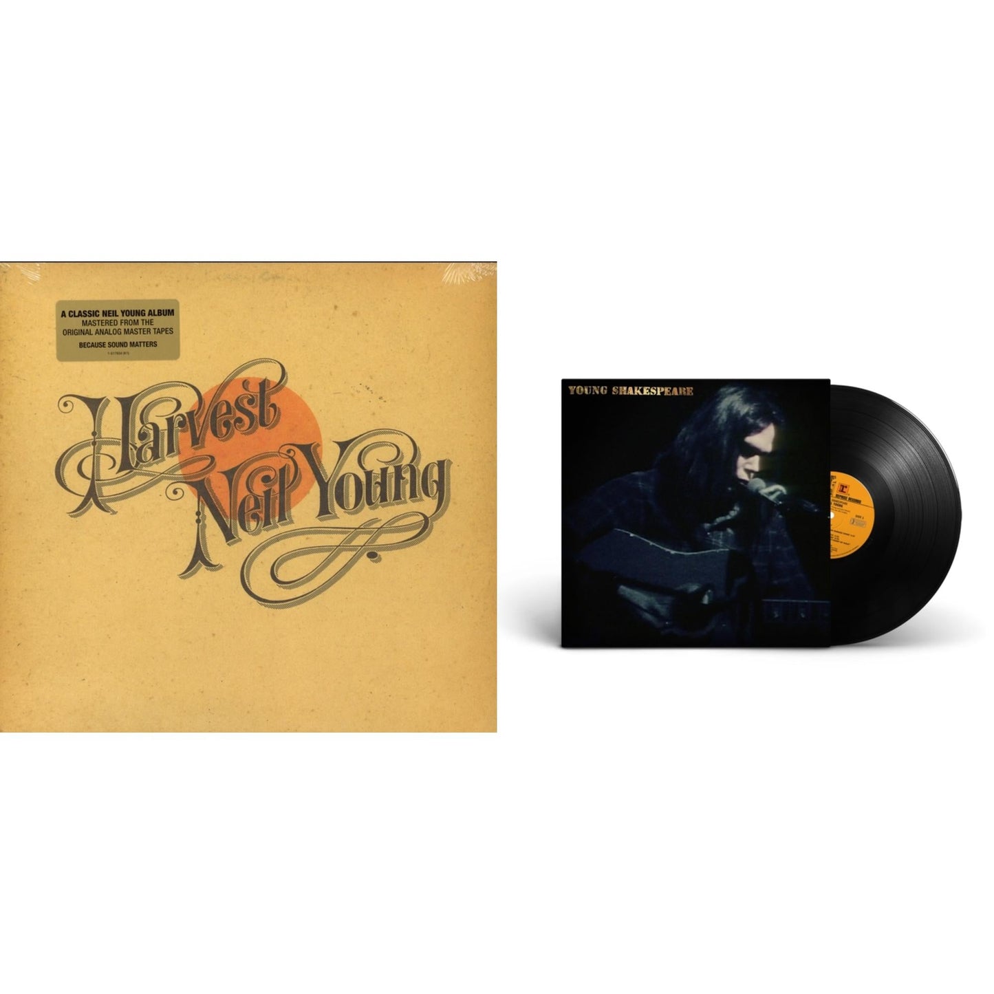 Neil Young - Young Shakespeare & Harvest - LP Vinyl Bundle