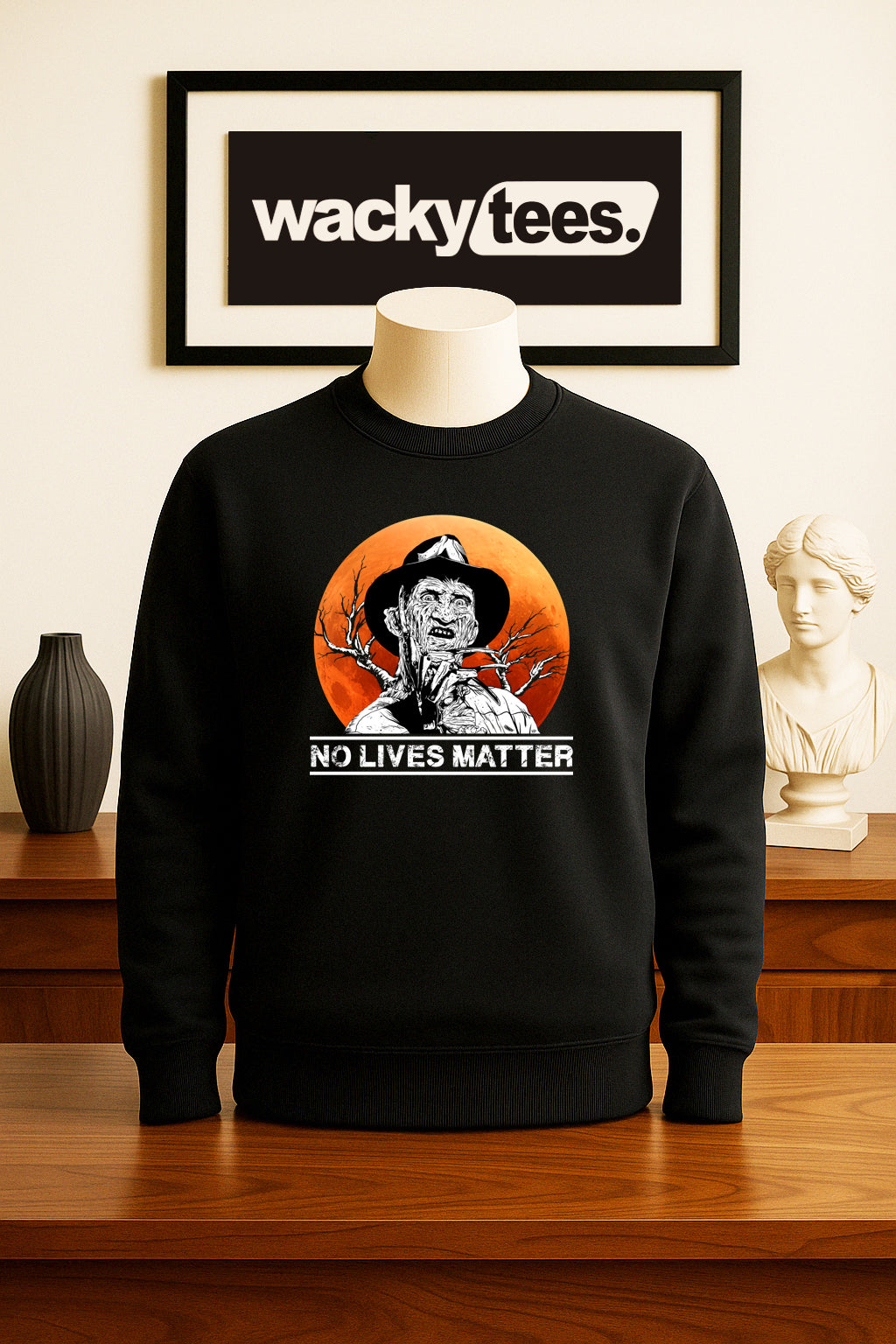 No Lives Matter Freddy Krueger Horror Terror Halloween Graphic Tee Shirt