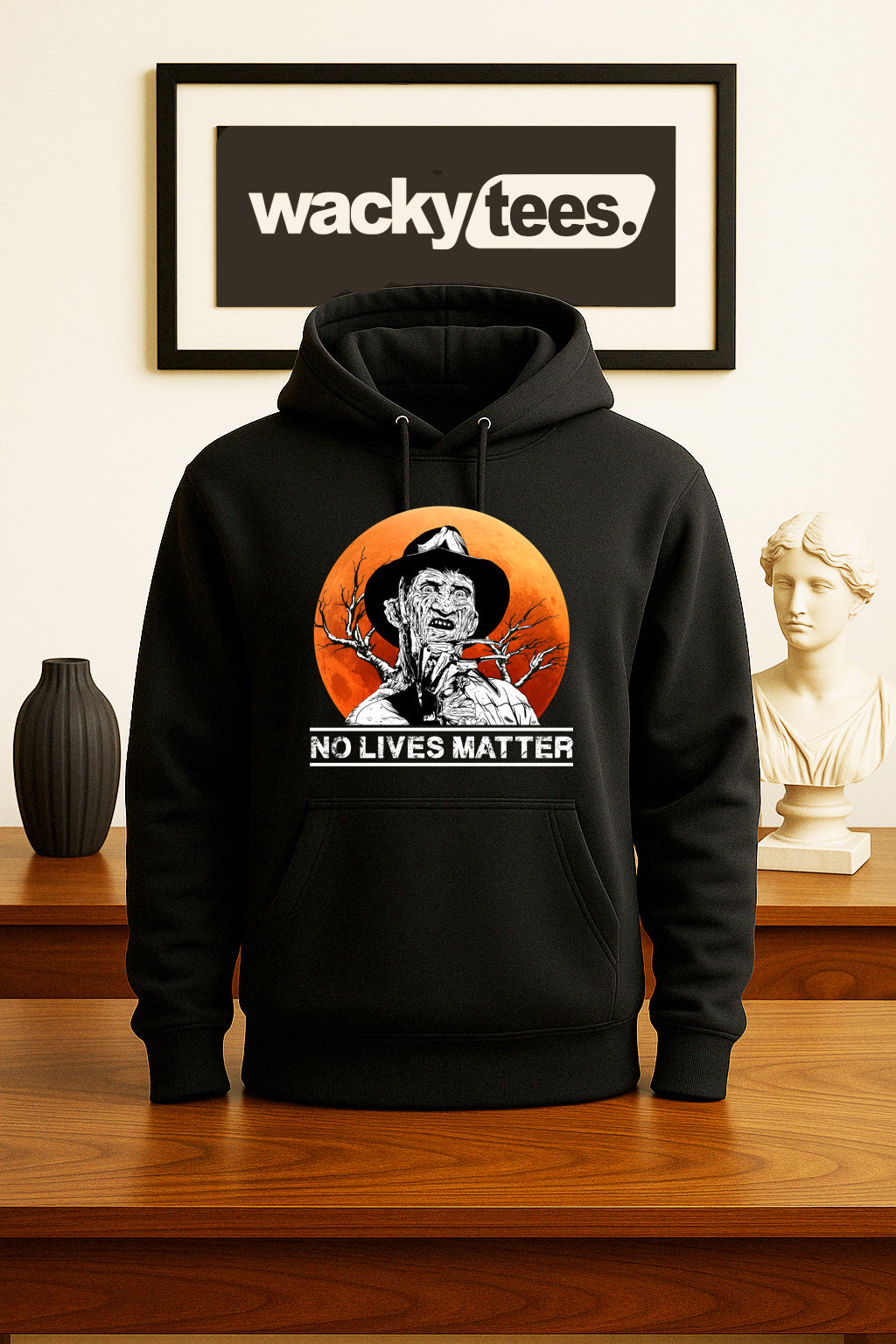 No Lives Matter Freddy Krueger Horror Terror Halloween Graphic Tee Shirt