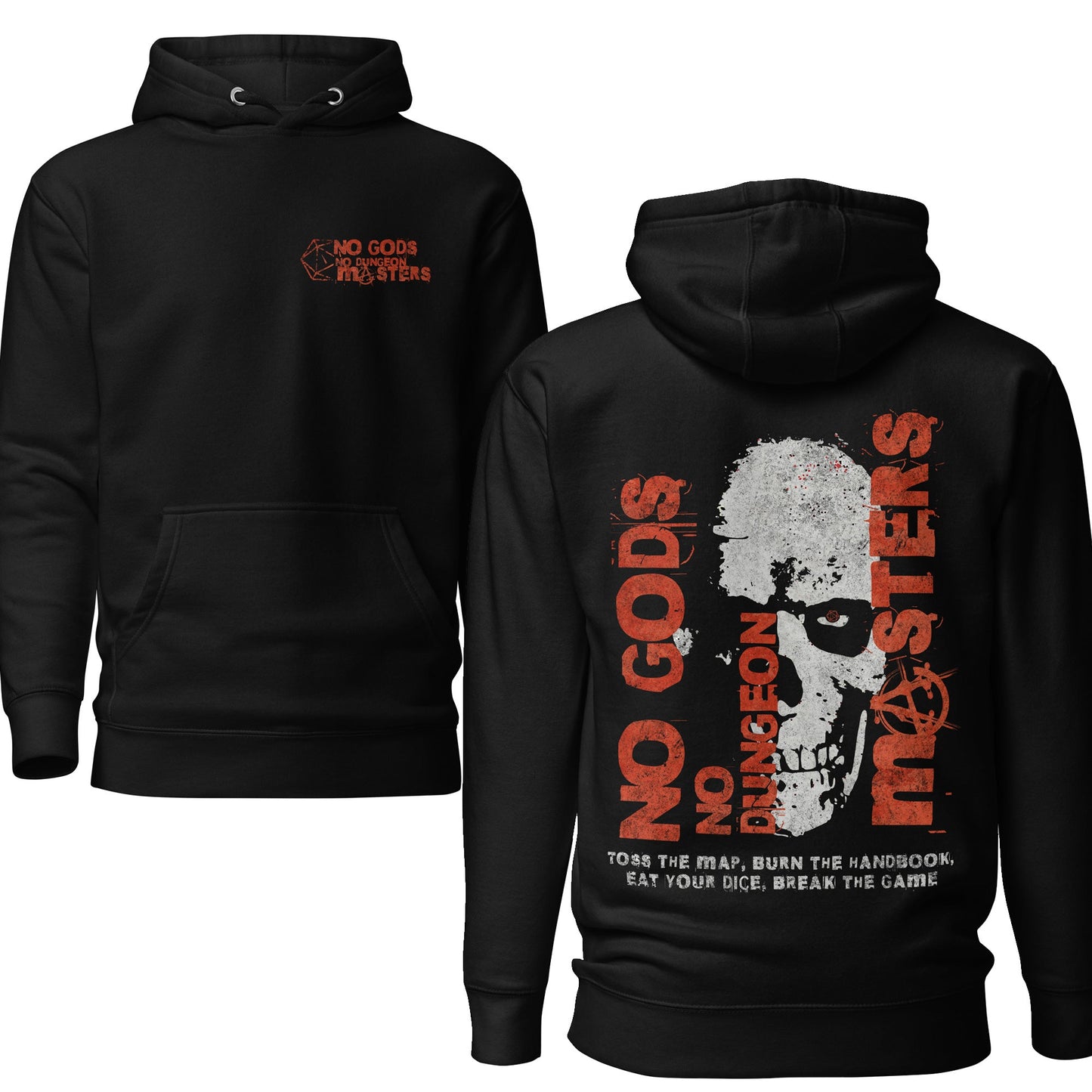 No Gods No Dungeon Masters - Anarcho-Dungeonism Hoodie