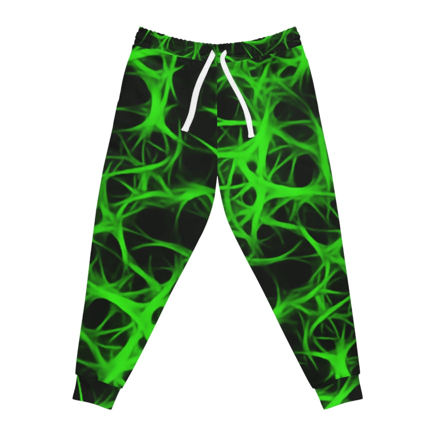 Nuclear Green Charged Athletic Joggers - Lizard Vigilante