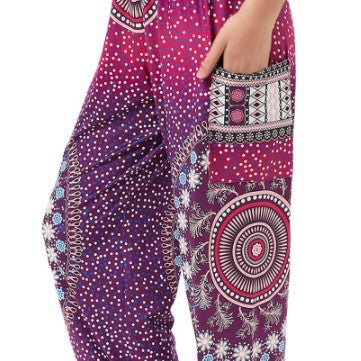 Women's Striped Digital Floral Print Casual Jumpsuit