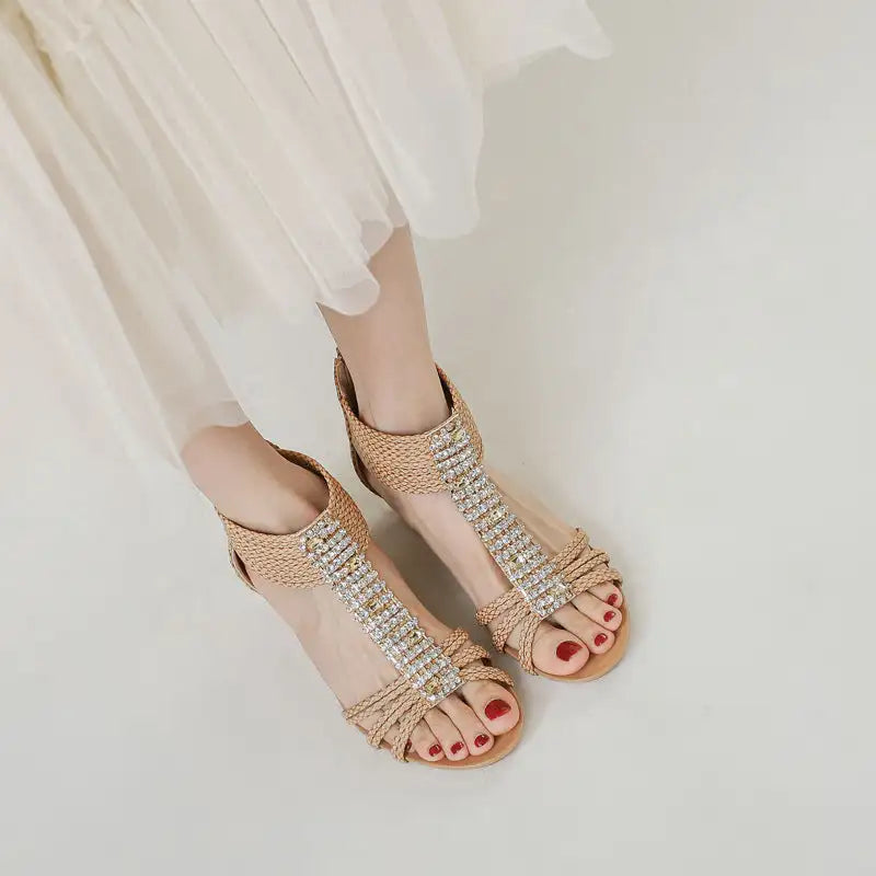 Women's Summer Sandals Rhinestone Non-slip