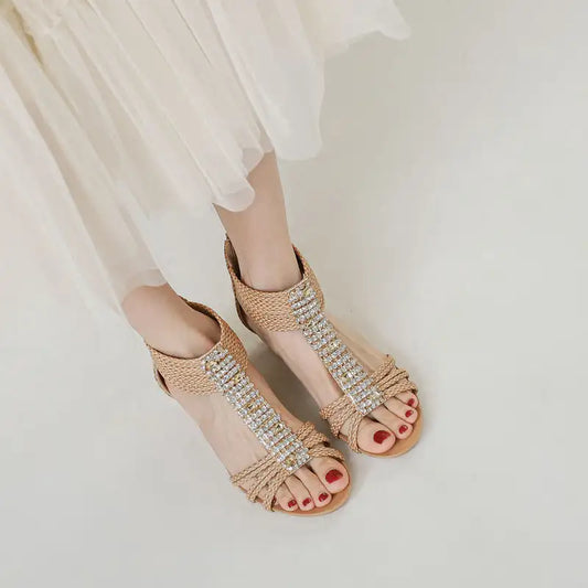 Women's Summer Sandals Rhinestone Non-slip