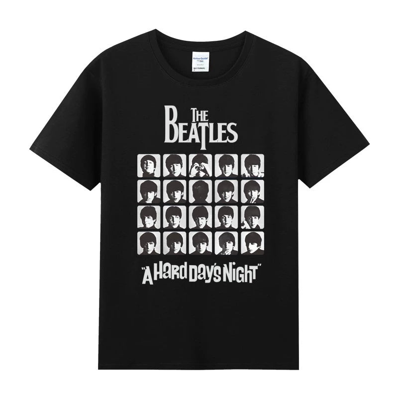 The Rock Band Short Sleeve T-Shirt Beatles Lennon Summer Tee Shirt - Lizard Vigilante