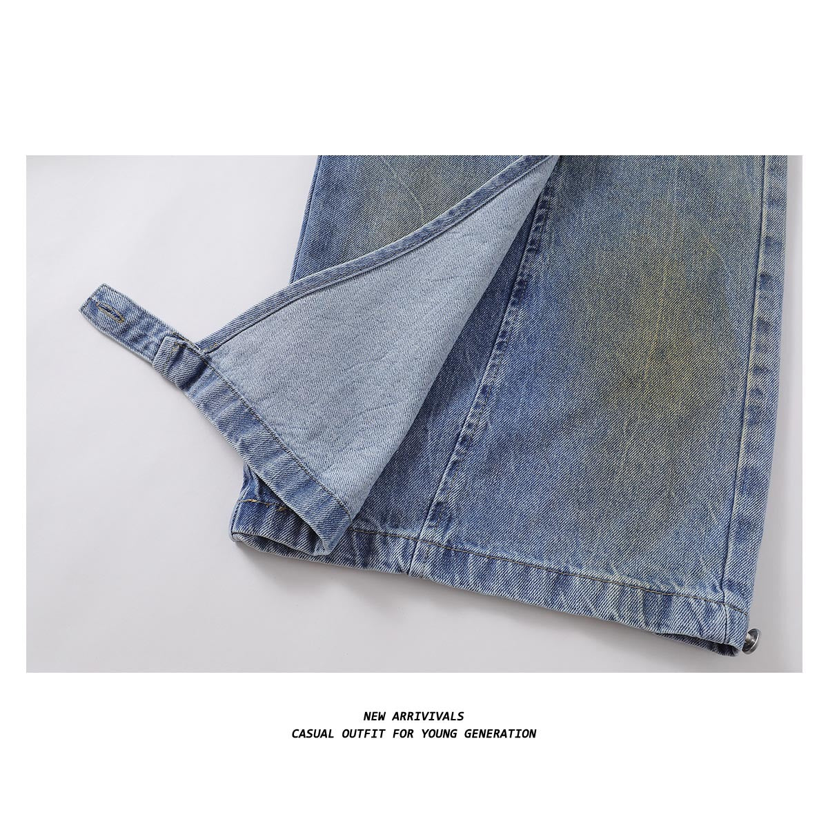 Fashion Brand Deconstruction Stitching Design Wide-leg Trousers