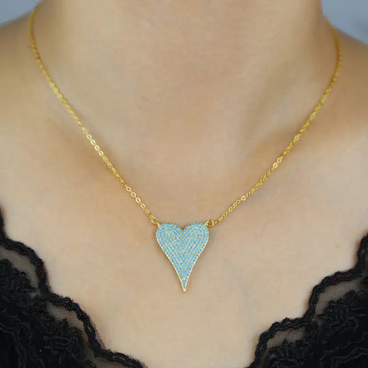 Women's Fashion Personality Heart Temperamental Necklace