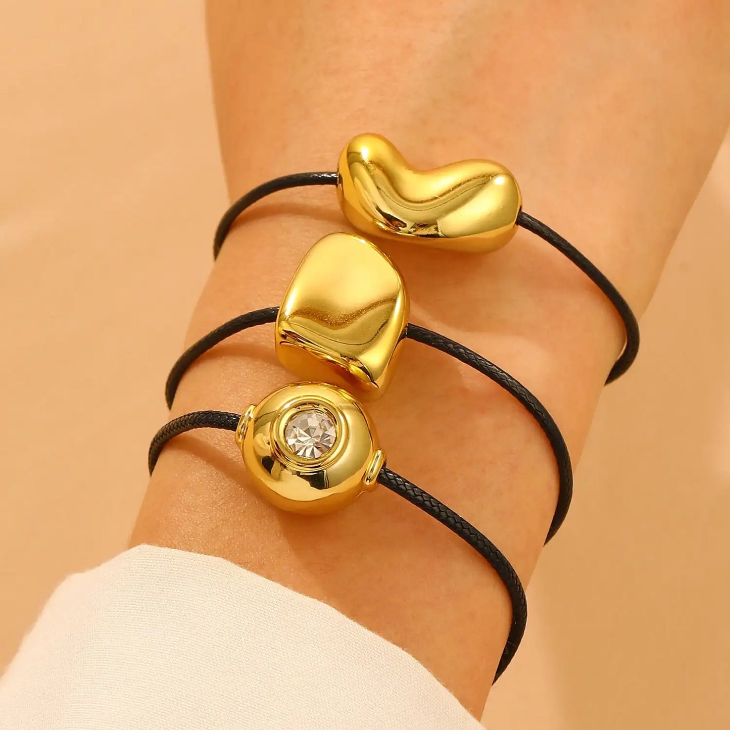 Women's Simple Ball Love Knotted Bracelet Necklace