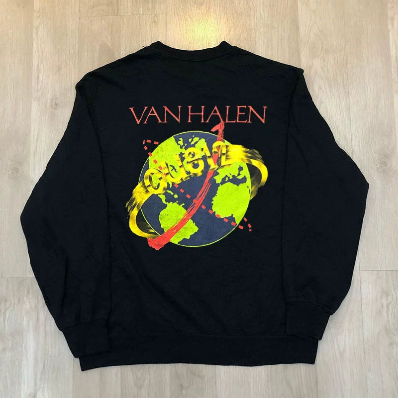 Vintage Van Halen Band Long Sleeve Sweater That Will Make You Feel Like a Rockstar - Premium sweater from Lizard Vigilante - Just $37.99! Shop now at Lizard Vigilante