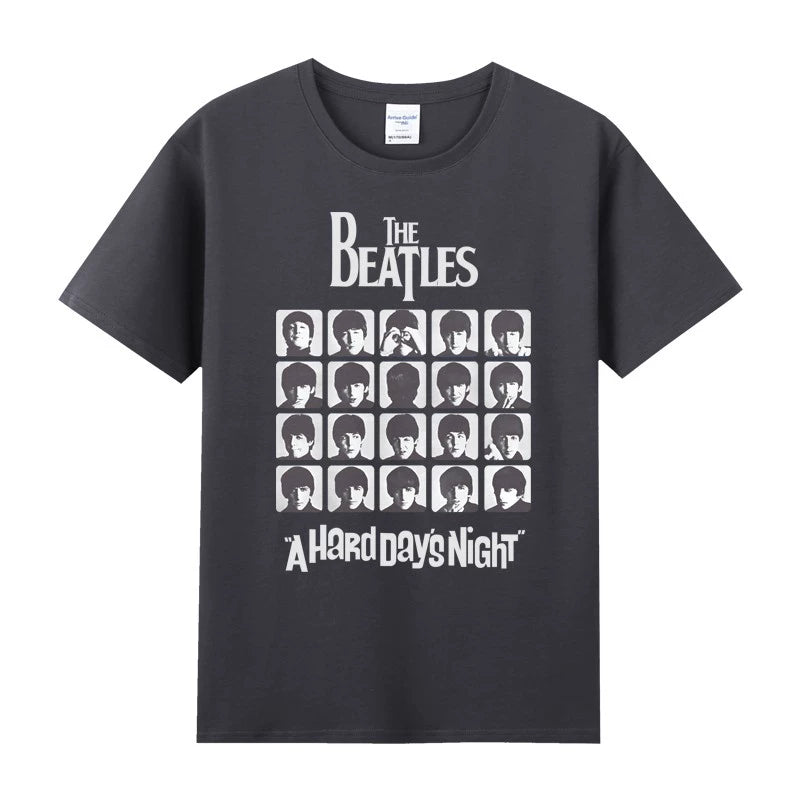 The Rock Band Short Sleeve T-Shirt Beatles Lennon Summer Tee Shirt - Lizard Vigilante