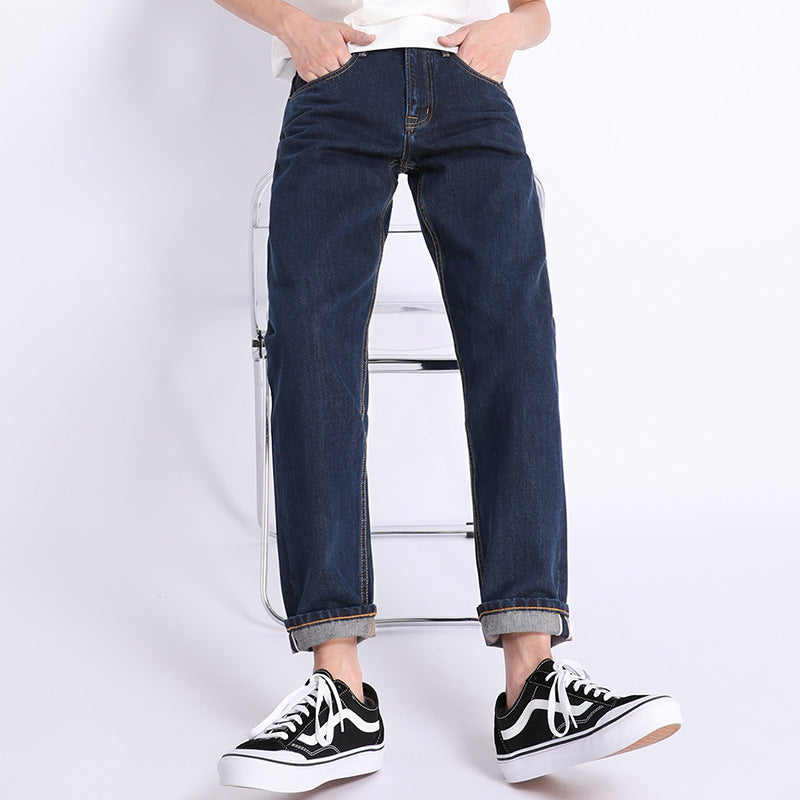 Autumn Dark Blue Loose Trendy Casual Jeans