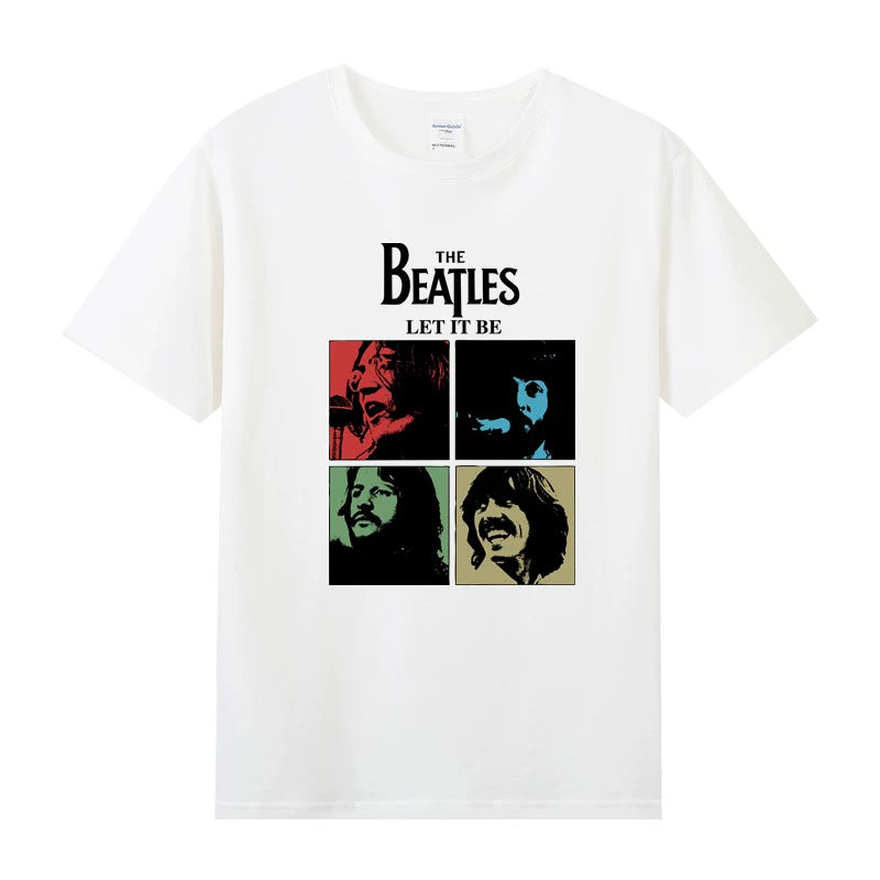 The Rock Band Short Sleeve T-Shirt Beatles Lennon Summer Tee Shirt - Lizard Vigilante