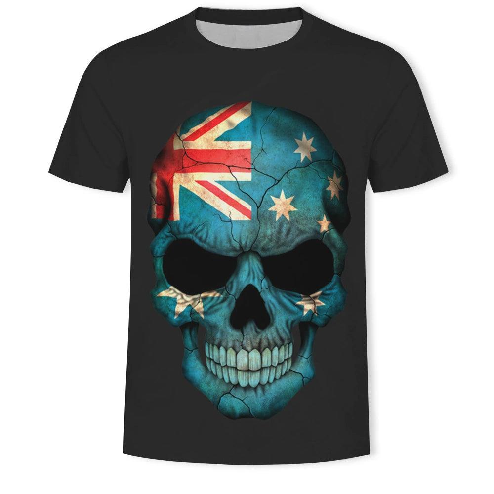 KISS Skull Print Slim Fit Crewneck T-Shirt - Popular Short Sleeve Tee - Premium t-shirt from Lizard Vigilante - Just $22.99! Shop now at Lizard Vigilante