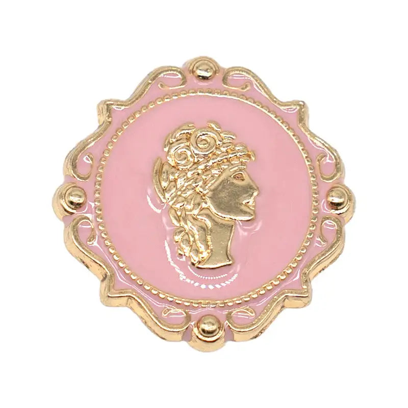 Metal Hole Shoes Flower Shoe Buckle Alloy Pearl