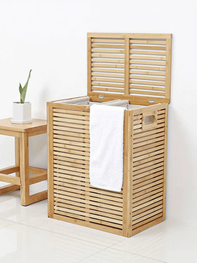 Internet Celebrity Ins Japanese Bedroom Storage Basket with Lid - Premium laundry hamper from Lizard Vigilante - Just $70.99! Shop now at Lizard Vigilante