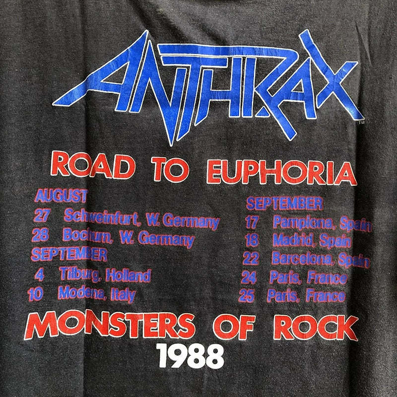 Anthrax Heavy Metal Concert Rock Style T-shirt Short Sleeve - Lizard Vigilante