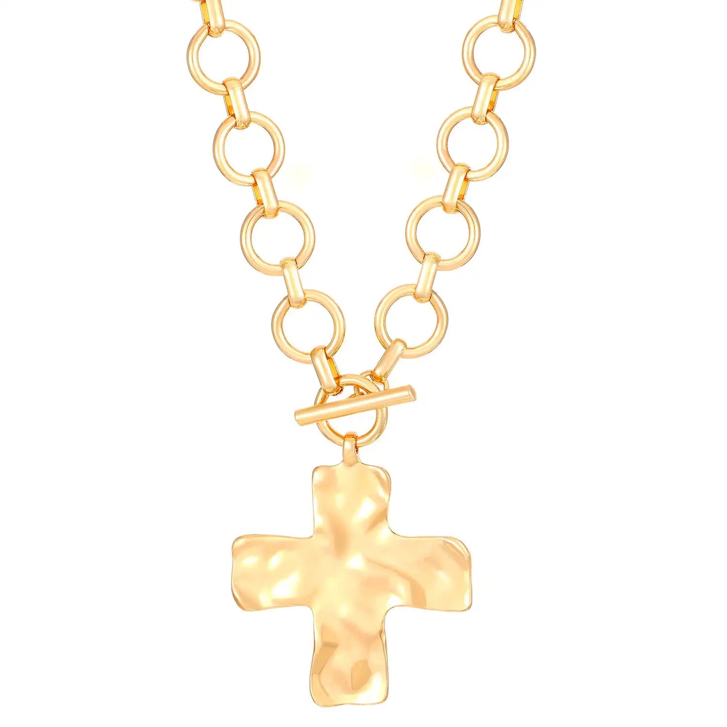 European And American Cross Alloy Pendant Necklace
