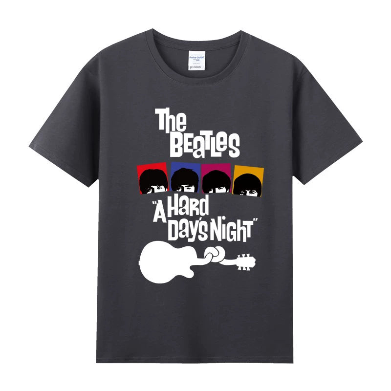 The Rock Band Short Sleeve T-Shirt Beatles Lennon Summer Tee Shirt - Lizard Vigilante