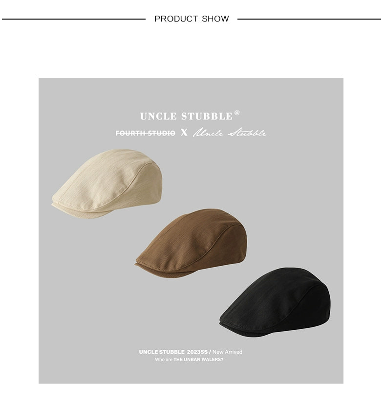 Retro Cotton Newsboy Cap | Unisex Vintage Hat - Premium hat from Lizard Vigilante - Just $23.88! Shop now at Lizard Vigilante