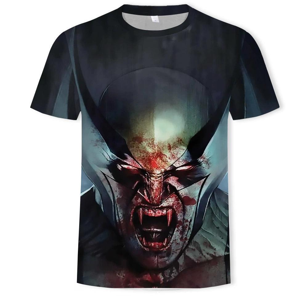 KISS Skull Print Slim Fit Crewneck T-Shirt - Popular Short Sleeve Tee - Premium t-shirt from Lizard Vigilante - Just $22.99! Shop now at Lizard Vigilante