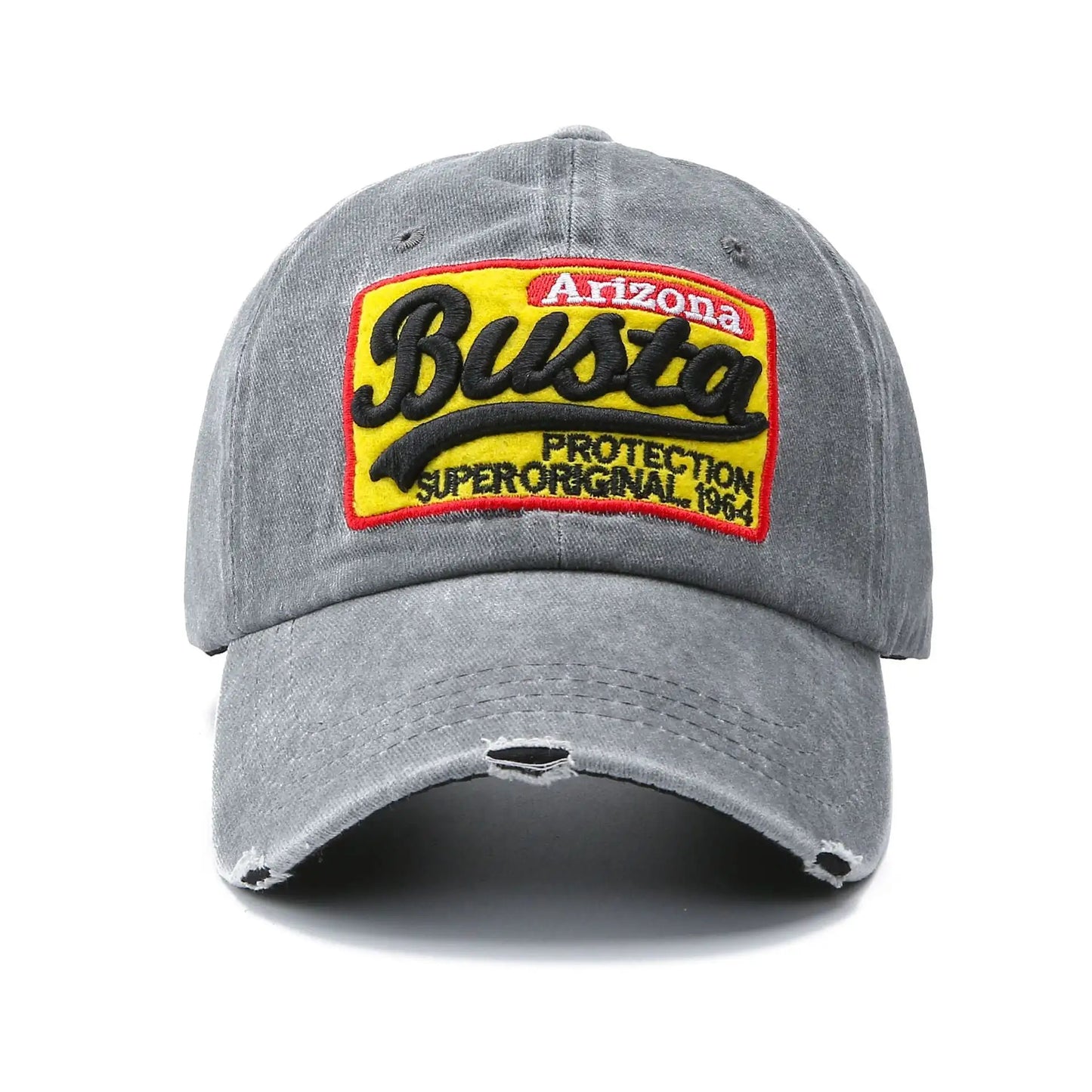 Washed Baseball Cap Patch Letters Hat