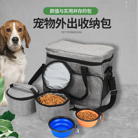 Pet Outing Portable Large Capacity Dog Backpack Foldable Cat Bag Outing Training Dog Storage Snack Pack - Lizard Vigilante