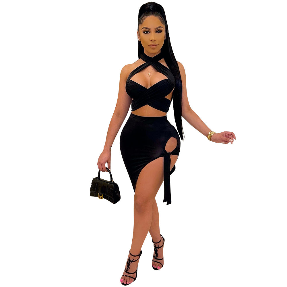 Women Clothing Sexy Ladies Two Piece Skirt Sets