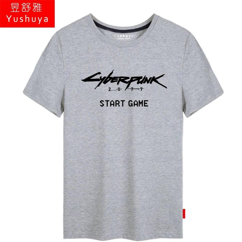 CYBERPUNK 2077 Men Women Clothes Short Sleeve T-Shirt - Premium T-shirt from Lizard Vigilante - Just $21.99! Shop now at Lizard Vigilante