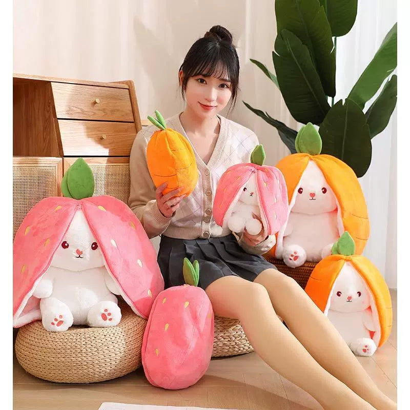 Soothing Transformation Bunny Girl Pillow Stuffed Toy – Plush PP Cotton Rabbit Doll for All Ages - Premium toy from Lizard Vigilante - Just $16.88! Shop now at Lizard Vigilante