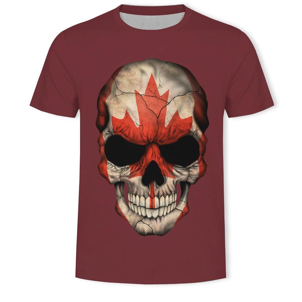 KISS Skull Print Slim Fit Crewneck T-Shirt - Popular Short Sleeve Tee - Premium t-shirt from Lizard Vigilante - Just $22.99! Shop now at Lizard Vigilante