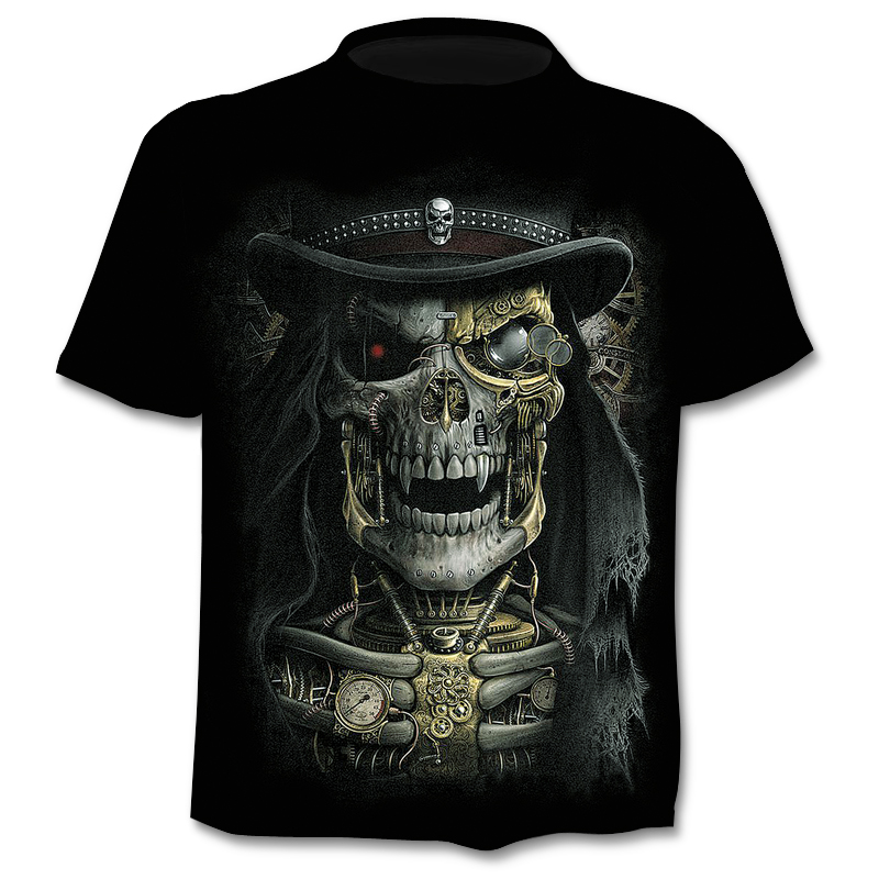 3D Skull Print Large Size Short Sleeve 3D Skull Print Plus Size Short Sleeve - Premium T-shirt from Lizard Vigilante - Just $23.99! Shop now at Lizard Vigilante