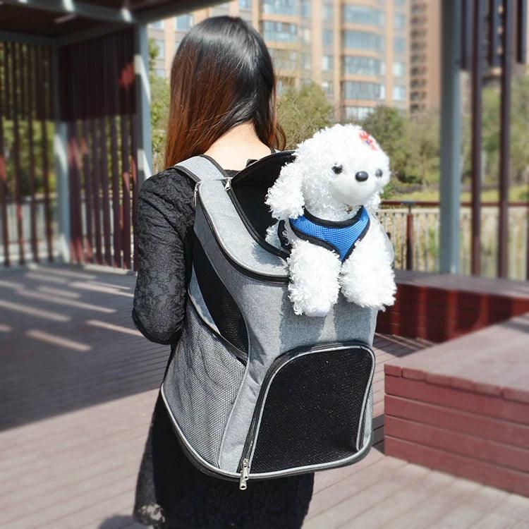 Dog Backpack Small and Medium-Sized Dogs Large Capacity Diapers Cat Travel Backpacks Corgi Teddy Hidden Weekend Bag - Lizard Vigilante