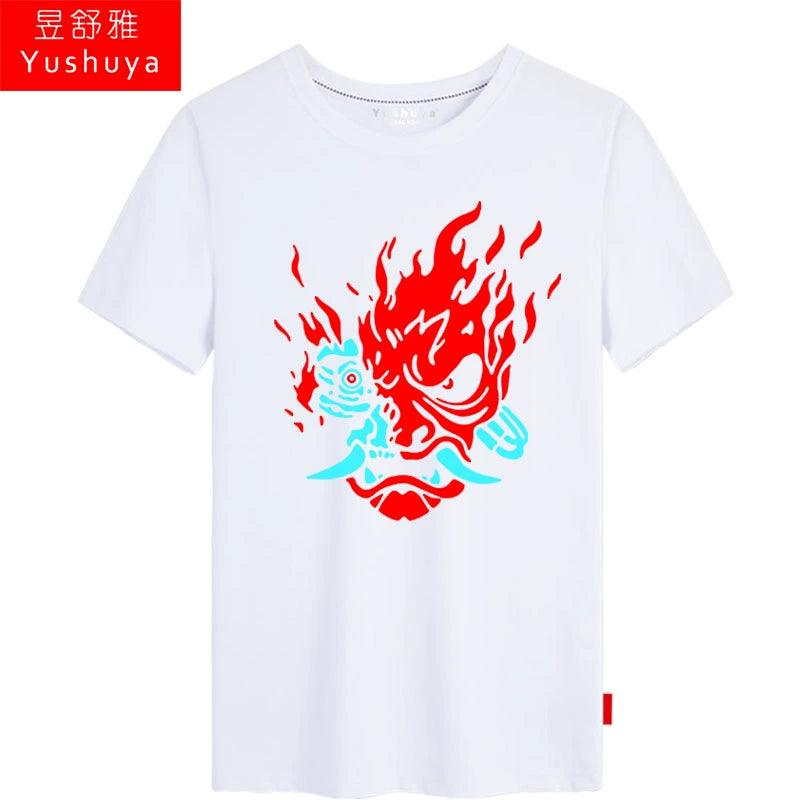 CYBERPUNK 2077 Men Women Clothes Short Sleeve T-Shirt - Premium T-shirt from Lizard Vigilante - Just $21.99! Shop now at Lizard Vigilante