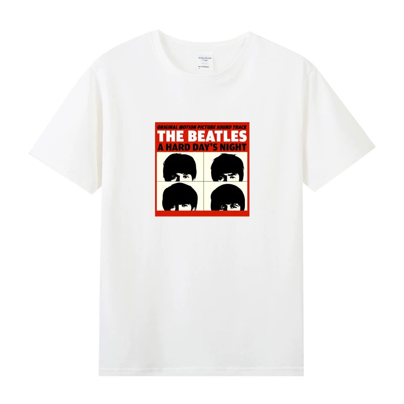 The Rock Band Short Sleeve T-Shirt Beatles Lennon Summer Tee Shirt - Lizard Vigilante