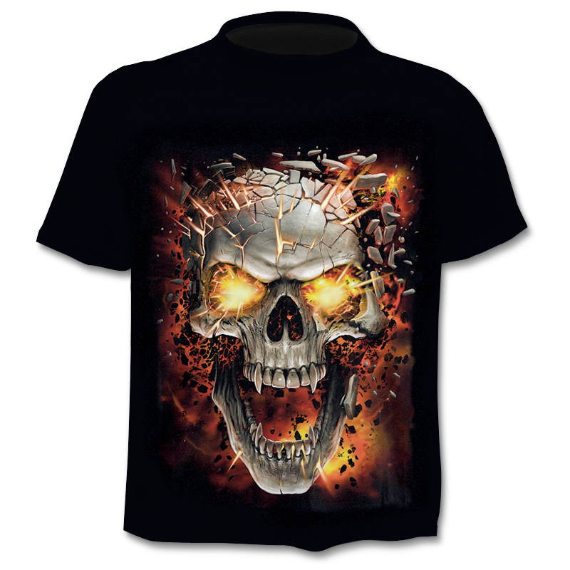 3D Skull Print Large Size Short Sleeve 3D Skull Print Plus Size Short Sleeve - Premium T-shirt from Lizard Vigilante - Just $23.99! Shop now at Lizard Vigilante