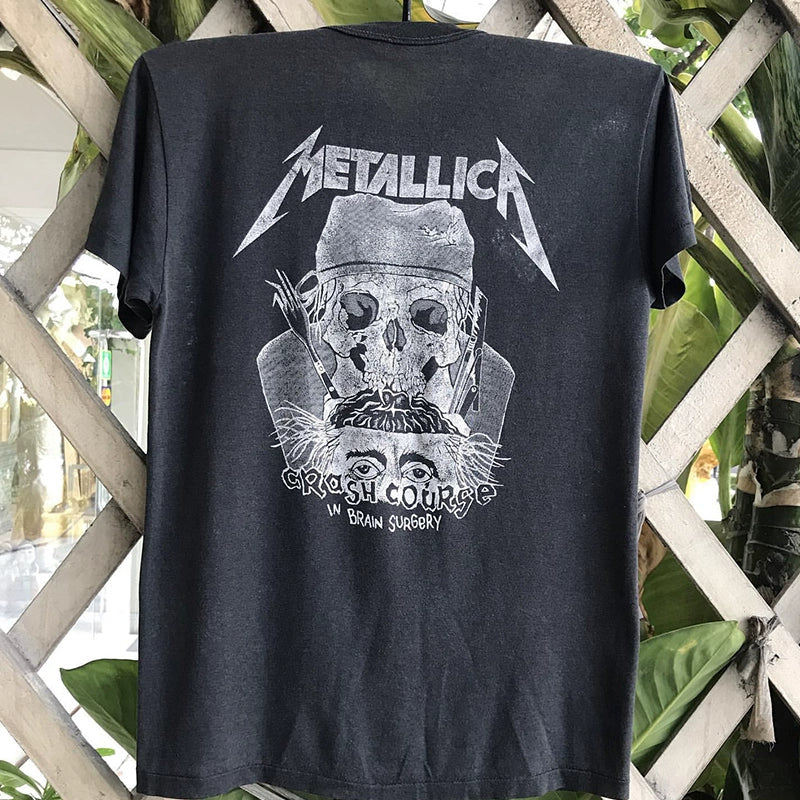 Metallica Band Punk Rock Fashion Brand Short Sleeve Vintage Original T-Shirt Fashion - Lizard Vigilante