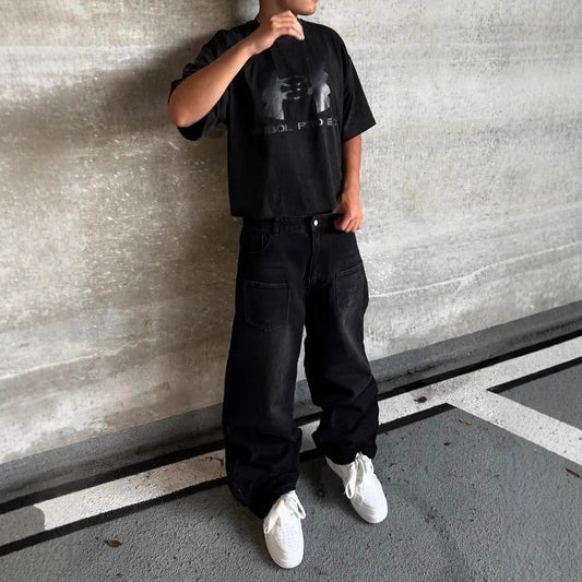 American Retro Street Loose Jeans