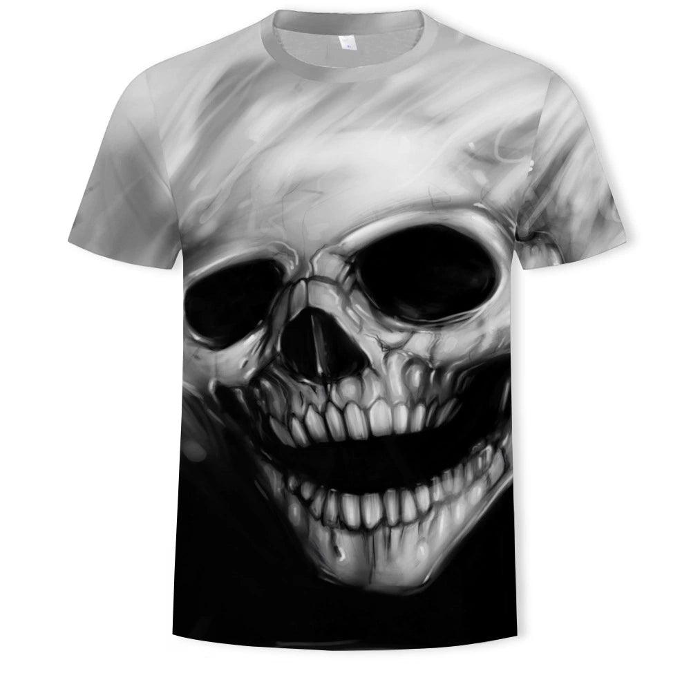 KISS Skull Print Slim Fit Crewneck T-Shirt - Popular Short Sleeve Tee - Premium t-shirt from Lizard Vigilante - Just $22.99! Shop now at Lizard Vigilante