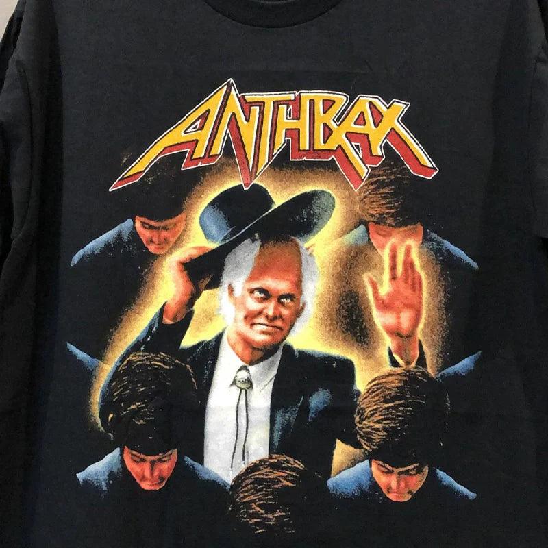 Vintage Band Anthrax Thrash Concert Men and Women Short Sleeve - Lizard Vigilante