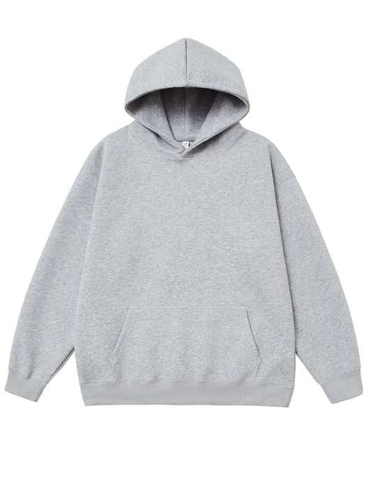 Heavyweight Champion – The Ultimate Gray Hooded Sweatshirt for Couples Who Own the Cold - Premium sweatshirt from Lizard Vigilante - Just $44.88! Shop now at Lizard Vigilante