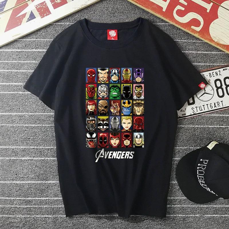 Marvel Deadpool Short Sleeve 10th Anniversary T-shirt Flash AntMan Hulk Thor - Lizard Vigilante