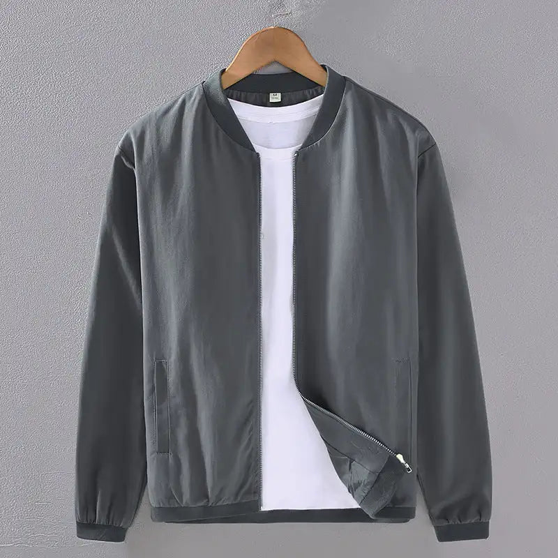 Solid Color Simple Jacket Men's Autumn Lightweight