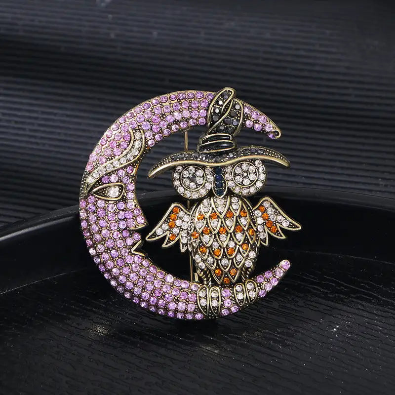 Heavy Industry Full Diamond Animal Pin Women's Accessories