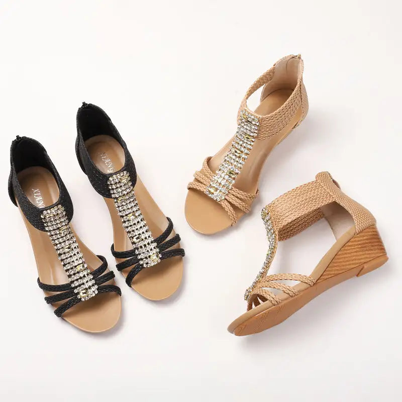 Women's Summer Sandals Rhinestone Non-slip